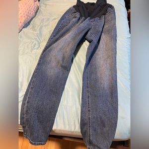 Indigo Blue plus size 2x skinny dark wash maternity jeans